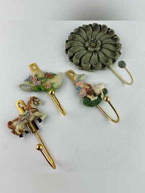 Avon Country Notions Vintage Hooks + Extra Matching Flower Hook